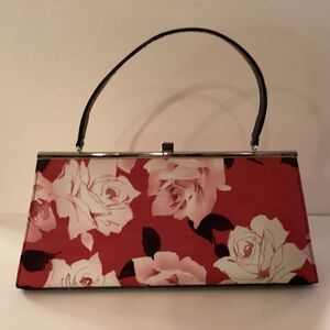 Glenda Gies Floral Handbag 15 1/2” x7”